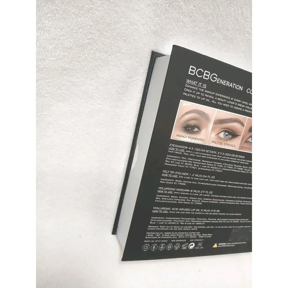 4 Pc Set BCBGeneration Natural Complete Eyes Liner Mascara Lip Set Talc Free New